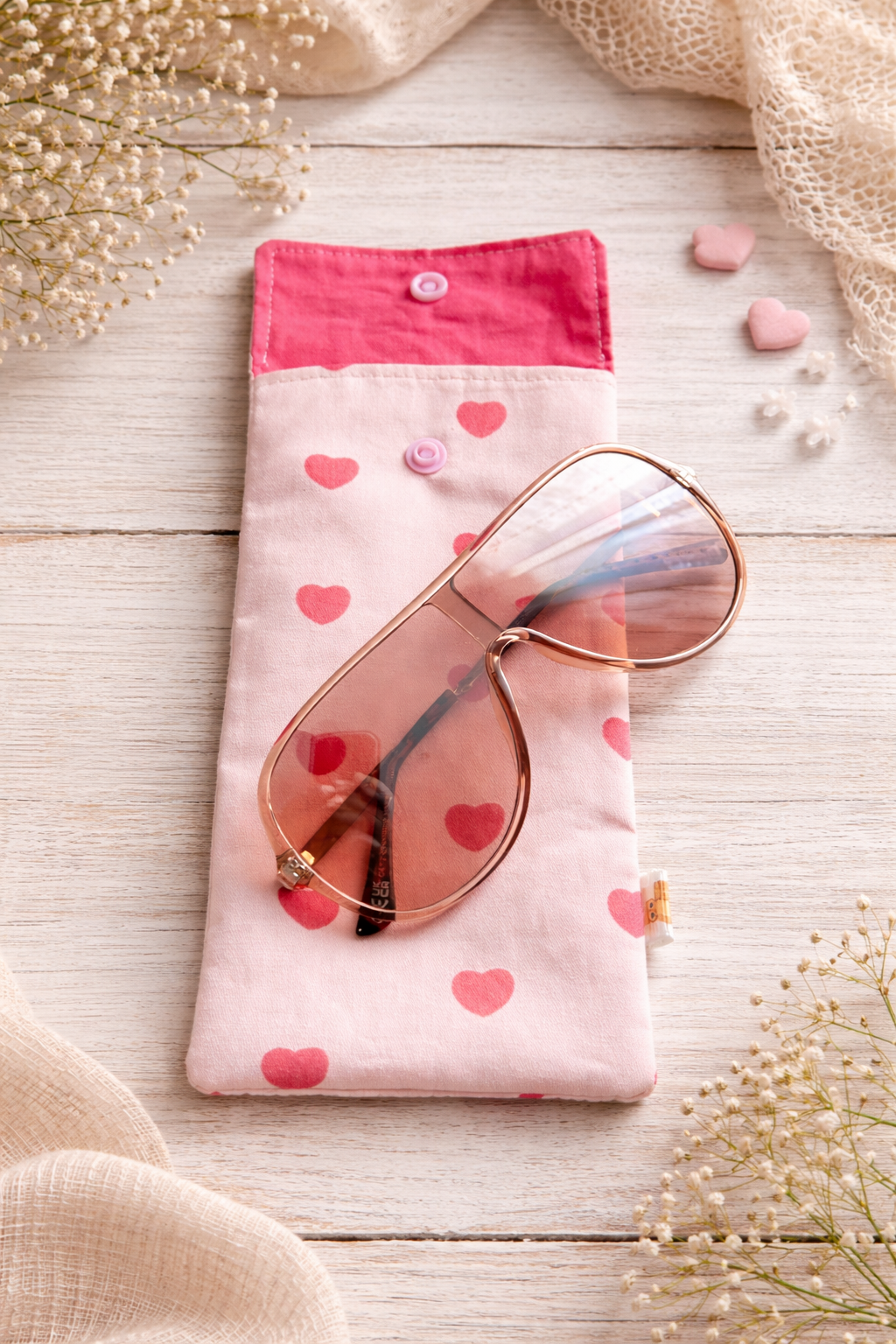 Funda para gafas “Corazones a la Vista”