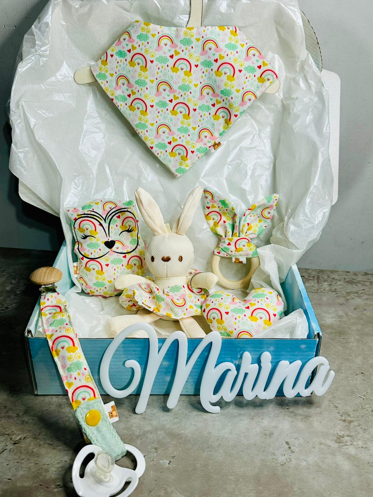 Canastilla Nubes y Arcoiris