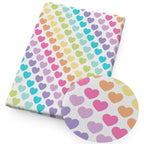 Tela Corazón Arcoíris