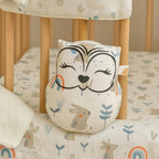 Sonajero Buho Conejitos y Arcoiris