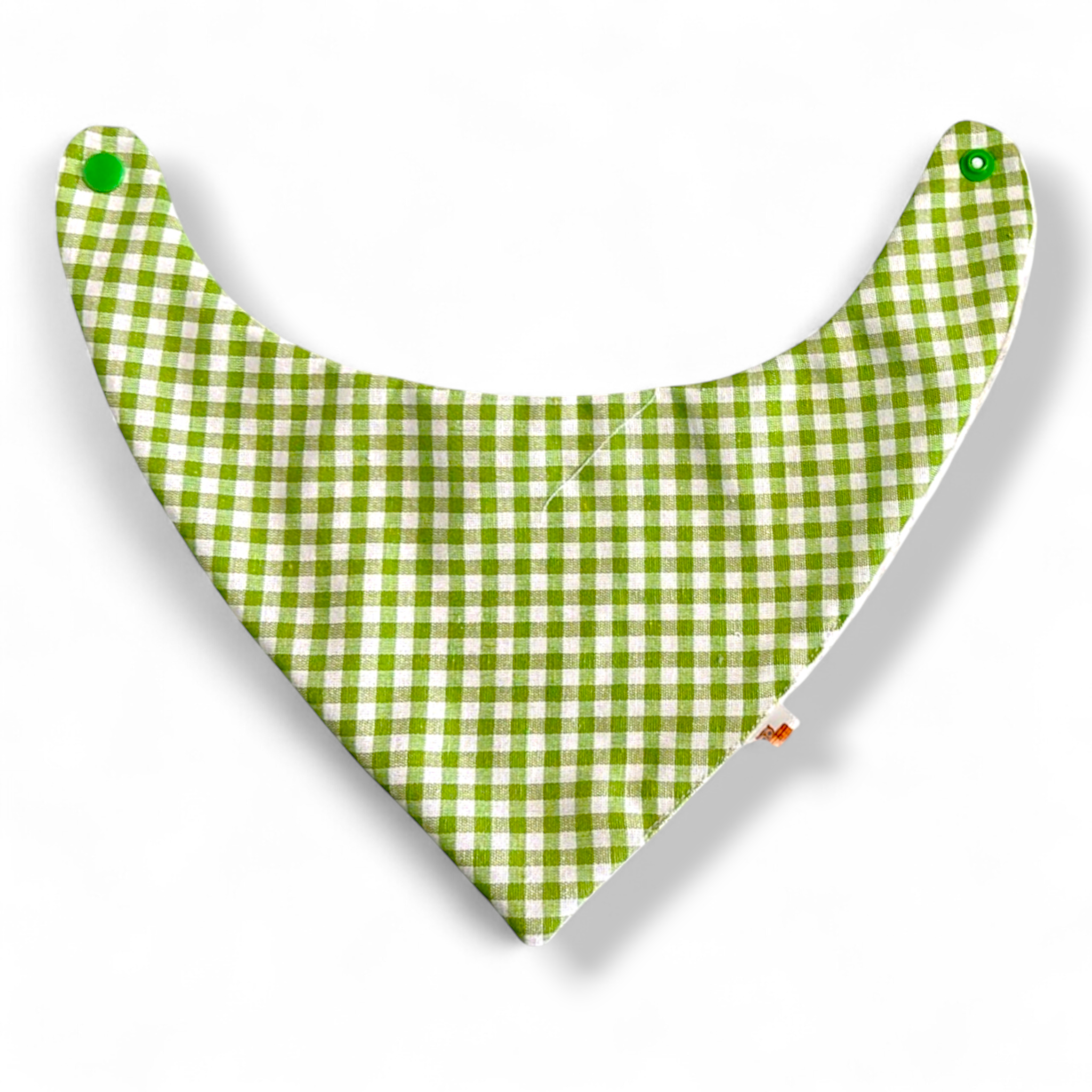 Babero Vichy Verde Hierba