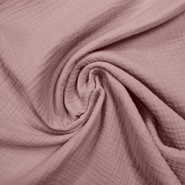 Tela Muselina Rosa Empolvado