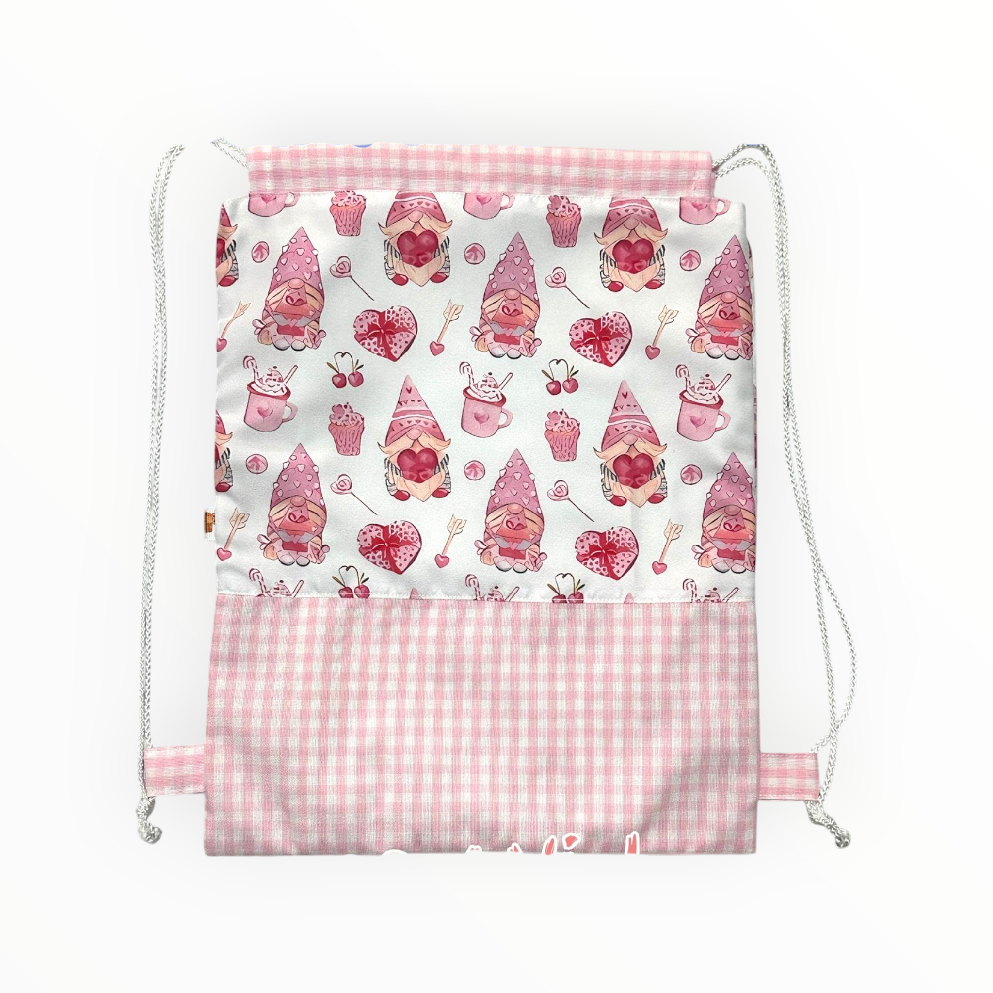 Bolsa de cuerdas Gnomos / Vichy Rosa